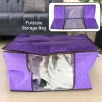 Clothing storage bag with zipper,  non-woven storage bag for storing the clothes and sarees.