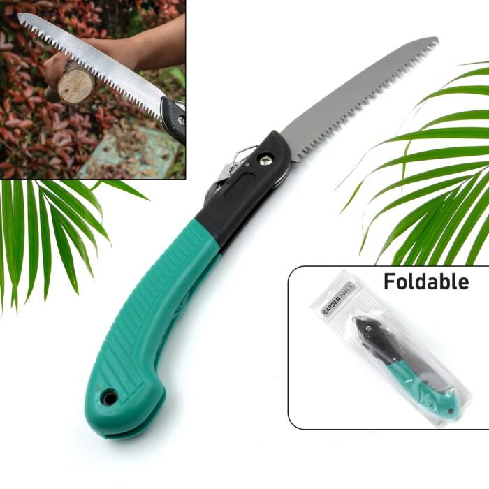 Folding Handsaw,  Pruning Saws for Tree Trimming Camping,  Gardening,  Hunting. Cutting Wood,  PVC,  Bone - Image 1