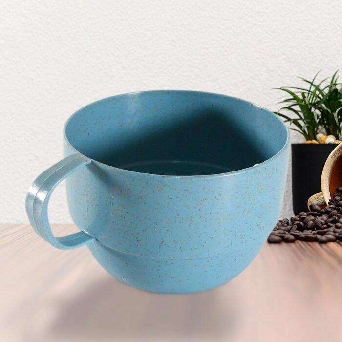 Multipurpose Plastic Water Cup,  With Handle,  Reusable Cups,  Environmental Friendly Festival for Milk Cup,  Coffee Cup,  Tea Cup,  Breakfast Cup,  Drinking Mug or Outdoor for Household Gift For Birthday (1 Pc) - Image 1