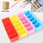 Multi-Function Desktop Drawer Storage Box Clothing Organizer 5 Grid Storage Box Underwear Socks , Ties Organizer Box (4 Pc Set)
