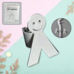 Smile Face Wall Mounted Brush & Broom Organize Holder,  Hanger Storage Rack Kitchen Clip Seamless Mop Hook with Mounted Hanging (1Pc)