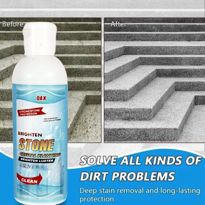 Stone Stain Remover Cleaner,  Stone Crystal Plating Agent,  Marble Stone Cleaner Polishes,  Crystal Plating for Kitchen,  Patio,  Backyard Marble Cleaner and Polish (75 ML Approx / 1 pc) - Image 3