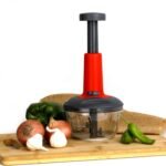 5901 Matte Finish Manual Hand Press Chopper for Kitchen, Mini Handy & Compact Chopper with 3 Blades for Effortlessly Chopping Vegetables & Fruits for Your Kitchen.