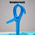 7285 Sqaure Portable & Rotatable Clips Cloth Hanger