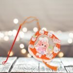DIY Traditional Lanterns Handmade Cartoon Paper Lanterns,  Antique Portable Lantern Hollow-Out Projection Luminescent LED Lamp DIY Hanging Paper Lanterns for Festival Party Decor