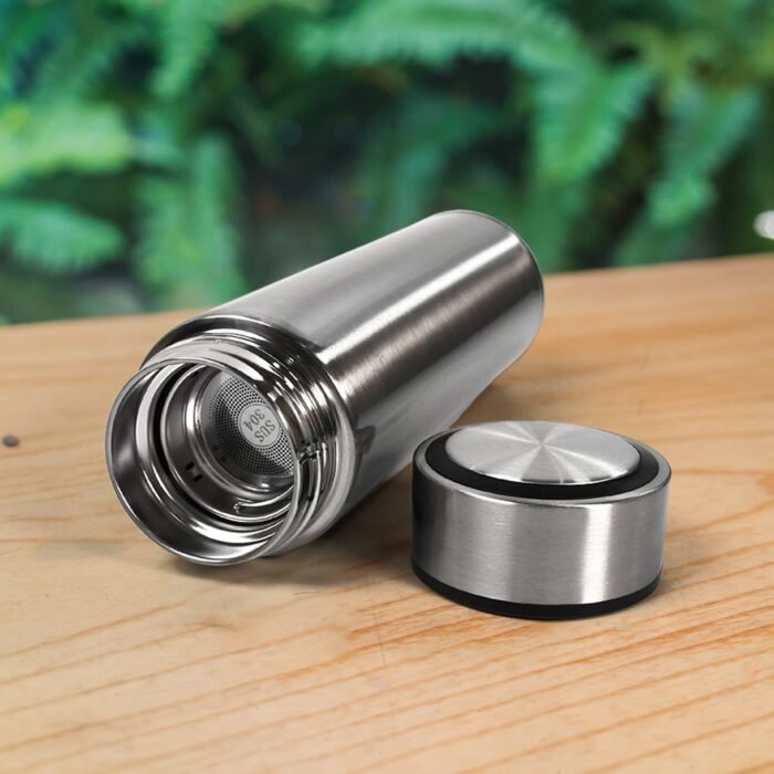 Double Stainless Steel Wall Smart Flask Vacuum Insulated Water Bottle | Perfect for Hot and Cold Drinks | for Campaign Travelling (450ml) - Image 3