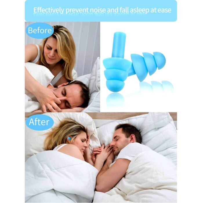 Safety Ultra Soft Foam Ear Plugs Reusable Ear Plugs for Sleeping,  Travel,  Loud Noises,  Work,  Learning,  Snoring (2 Pc Set) - Image 3
