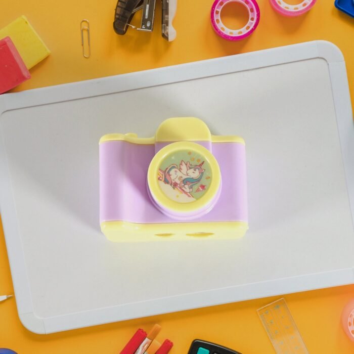 Camera Shape Pencil Sharpener | Simple Student Office Sharpener | Fashionable and Convenient,  Lightweight Manual Sharpener for Kids Boys Girls Birthday Return Gifts (1 Pc) - Image 1