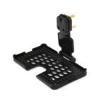 6496B Multi-Purpose Wall Holder Stand for Charging Mobile Just Fit in Socket and Hang ( Black )