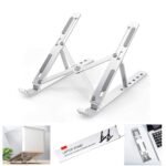 Laptop Stand for Desk | Metal Portable Laptop Stand,  with 6 Adjustable Angles | Laptop Riser,  Phone,  and Tablet Stand | Compatible for All Laptop