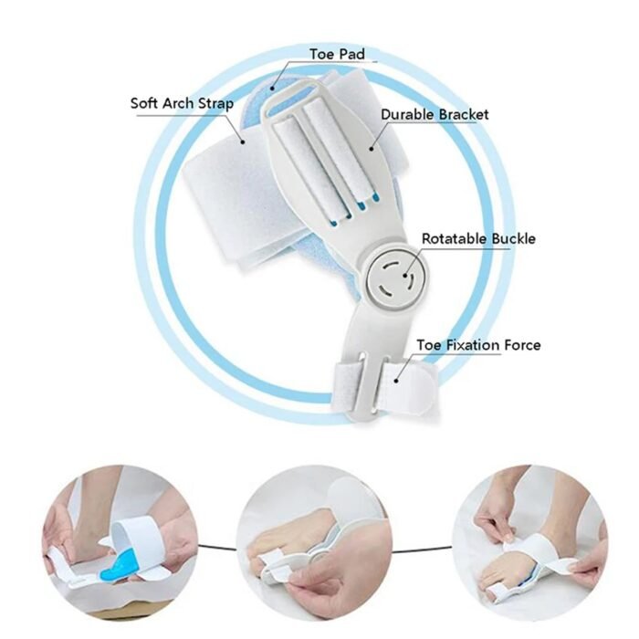Bunion Support Splint. Valgus And Bunion Valgus,  Corrector,  Hallux Valgus Corrector,  Adjustable Bunion Valgus Protective Cover For Men And Women - Image 3