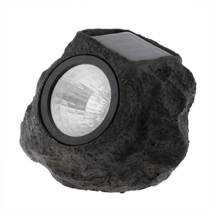 Solar Powered LED Rock Light Solar Powered LED Spotlight Faux Stone for Pathway Landscape Garden Outdoor Patio Yard (1 Pc) - Image 4