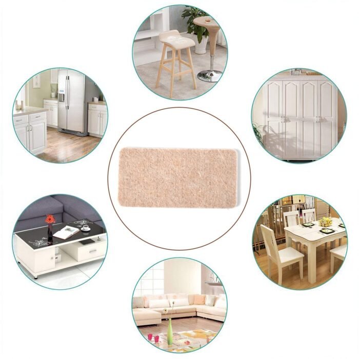 FURNITURE PAD SQUARE FELT PADS FLOOR PROTECTOR PAD FOR HOME & ALL FURNITURE USE (Pack Of 4 Pc) - Image 1