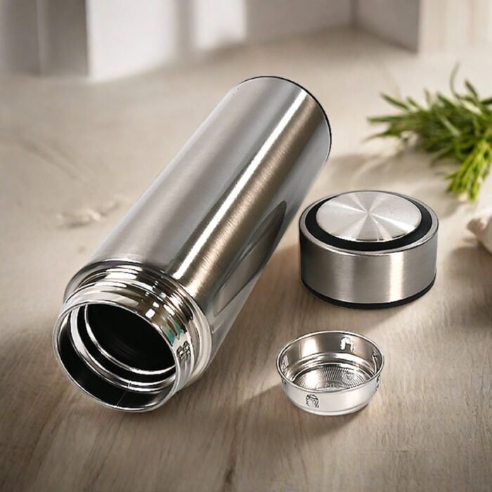 Double Stainless Steel Wall Smart Flask Vacuum Insulated Water Bottle | Perfect for Hot and Cold Drinks | for Campaign Travelling (450ml) - Image 5