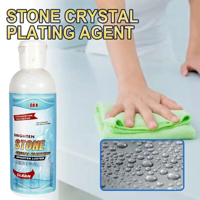 Stone Stain Remover Cleaner,  Stone Crystal Plating Agent,  Marble Stone Cleaner Polishes,  Crystal Plating for Kitchen,  Patio,  Backyard Marble Cleaner and Polish (75 ML Approx / 1 pc) - Image 5