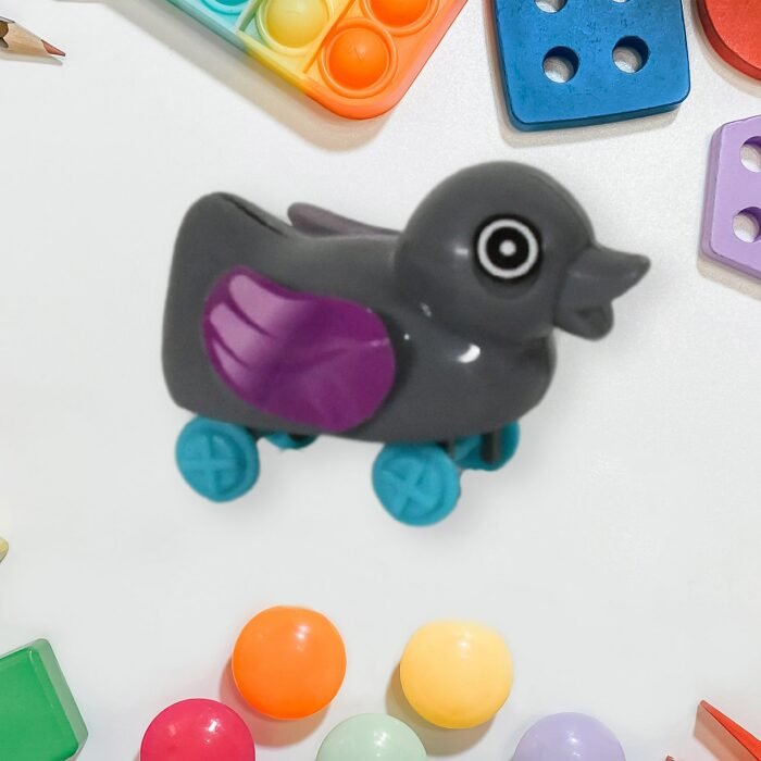 Small push back duck toy,  Ejectable spring tail duck,  Small DIY duck Toy - Image 5