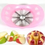 Multi Purpose Fruit Slicer Apple Cutter Regular With 8 Stainless Steel Blades Apple Slicer (1 Pc) - Image 5