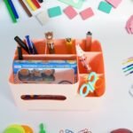 Tissue Paper Storage Holder, Stationery Storage Remote Control, Decorative Pen, Pencil, Napkin, Mobile Phone Multi-Function Desk Storage Organizer for Home and Office (6 Compartment) - Image 3