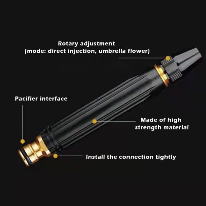 High Pressure Water Gun Nozzle Car Wash Water Gun Nozzle Alloy Garden Nozzle Spray Gun - Image 5