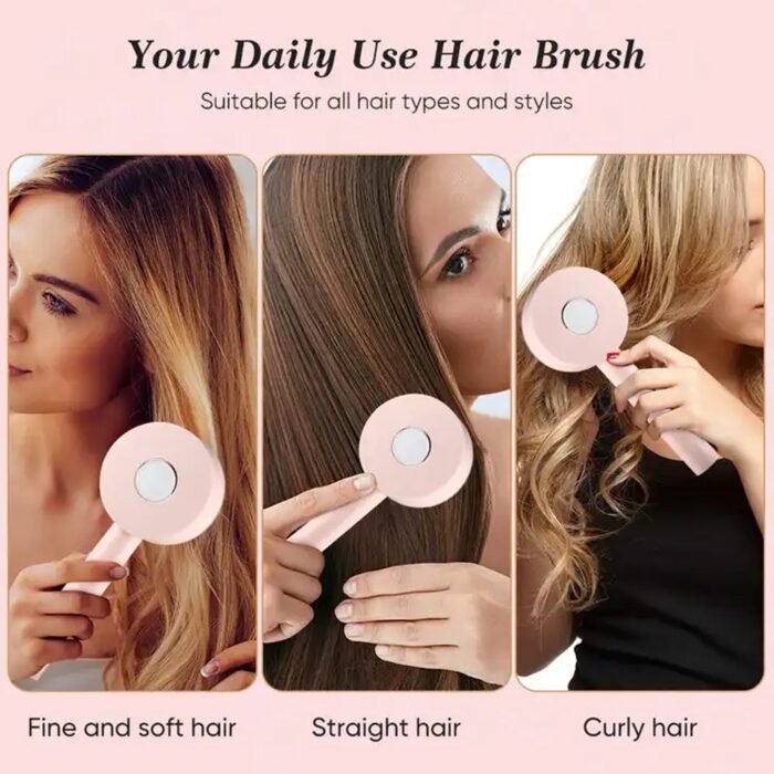 Air Cushion Massage Brush,  Airbag Massage Comb with Long Handle,  Self-Cleaning Hair Brush,  Detangling Anti-Static for All Hair - Image 5