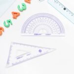 4pcs Ruler Suit Stationery Set for School Student Office , Draft Rulers for School Office Supplies and Supplies-High School - Image 3