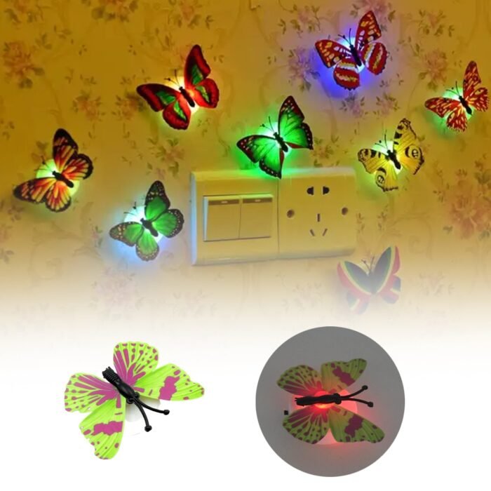 BUTTERFLY 3D NIGHT LAMP COMES WITH 3D ILLUSION DESIGN SUITABLE FOR DRAWING ROOM,  LOBBY. (Pack Of 50) - Image 3