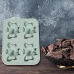 Silicone Cartoon Shape 4 Grid Ice Cube Tray Ice Cube Molds Trays Small Cubes Tray For Fridge,  Flexible Silicon Ice Tray (1 pc) - Image 6