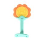 Baby Silicone Teether, Fruit Teether for Toddlers, 100% Food Grade Silicone Teether, Non-Toxic & Latex Free Suitable for Kids Above 3 Months Sunflower, Moon Shape(1 Pc) - Image 6