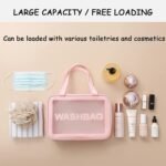 Cosmetic Pouch,  Make up Bag for Home & Travel,  Toiletry Bag for Cosmetics,  Brushes,  Accessories Set of 3 Small,  Medium & Big - Wash Bag - Image 5