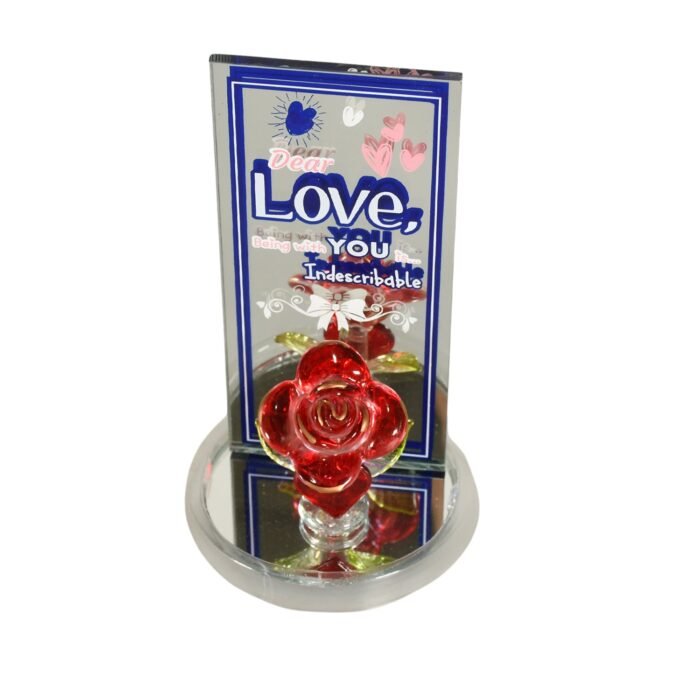 Lovely Rose Gift Showpiece,  Love showpiece Valentine's Day Gift,  Cute Anniversary,  Wedding,  Birthday,  Boyfriend,  Husband Romantic Unique Gift Set,  Home Decoration Gift Set (1 Pc) - Image 4