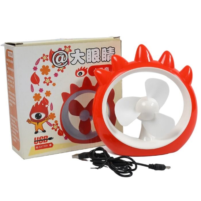 MINI DESKTOP FAN RECHARGEABLE TABLE FAN HANDHELD FAN USB FAN DESK FAN COOLING FAN FOR HOME ,  OFFICE ,  CAR,  & MULTI USE FAN (Battery Not Include) - Image 4