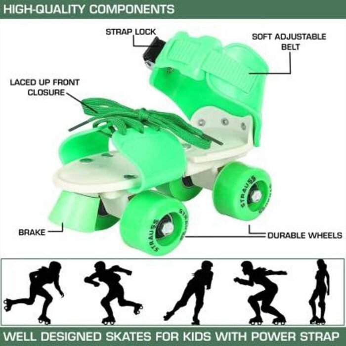 Roller Skates for Kids,  Very Adjustable & Comfortable to Use / Roller Skate,  Skating / (Pair of 1)  - Image 7