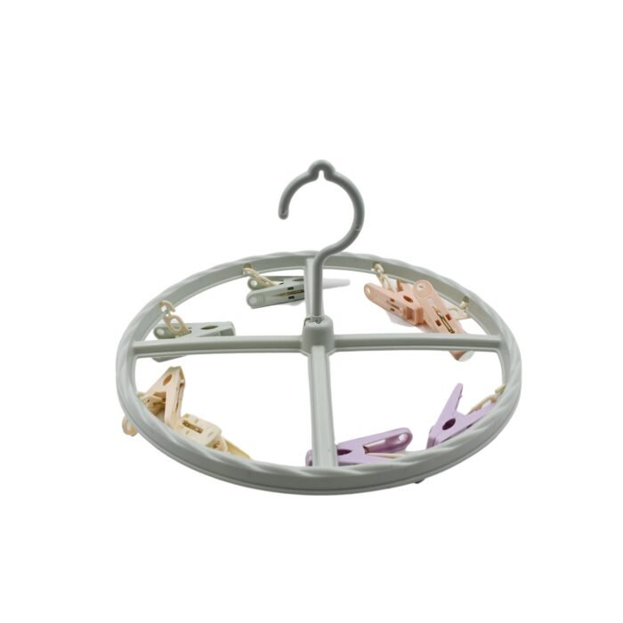 Clothespin Rack Laundry Drying Rack,  Clothes Hangers with 8 Clips,  Clip Hanger Drip Hanger for Drying Underwear,  Baby Clothes,  Socks,  Bras,  Towel,  Cloth Diapers,  Gloves - Image 5