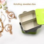 4 Layers Jewelry Box, 360 Degree Rotating Jewelry Box, Jewelry and Earring Organizer Box, Accessory Storage Box - Image 5