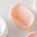 Soap Container,  Soap Box Household Kitchen and Bathroom Can Use PP Material Drain Box Double Soap Dish,  for Bathroom Shower Home Outdoor Camping (1 Pc)