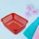 Multipurpose Drain Basket Shelves Fruit and Vegetable Washing Basket Rectangular Plastic Kitchen Sink Water Filter Basket (1Pc) - Image 5