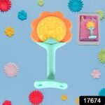Baby Silicone Teether, Fruit Teether for Toddlers, 100% Food Grade Silicone Teether, Non-Toxic & Latex Free Suitable for Kids Above 3 Months Sunflower, Moon Shape(1 Pc) - Image 2