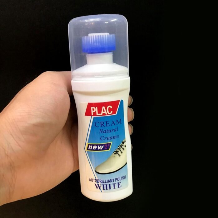 White Shoe Brightener with Removal of Dirt and Whitening Function White Shoes Cleaner with Brush Head for Dirty Shoe Polish Natural Waxes (75 ML) - Image 8