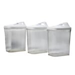 2782 Kitchen Storage Jars & Container Set 3pc , Transparent Jar Set For home & Kitchen Use