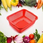 Plastic Kitchen Medium Size Vegetables and Fruits Washing Basket Dish Rack Multipurpose Organizers - Image 5