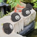 Solar Powered LED Rock Light Solar Powered LED Spotlight Faux Stone for Pathway Landscape Garden Outdoor Patio Yard (1 Pc) - Image 5