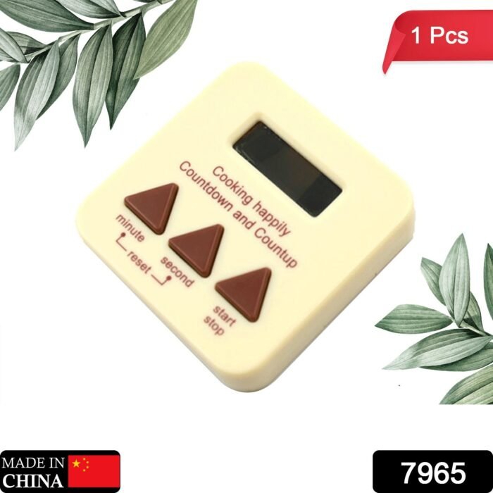 DIGITAL KITCHEN TIMER CLEAR BIG DIGITS 0-99 MIN FOR COOKING OFFICE CLOCK - Image 2