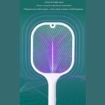 1747 Mosquito Killer Racket | Rechargeable Automatic Electric Fly Swatter | Mosquito Zapper Racket with UV Light Lamp | Mosquito Swatter with USB Charging Base | Electric Insect Killer Racket Machine Bat