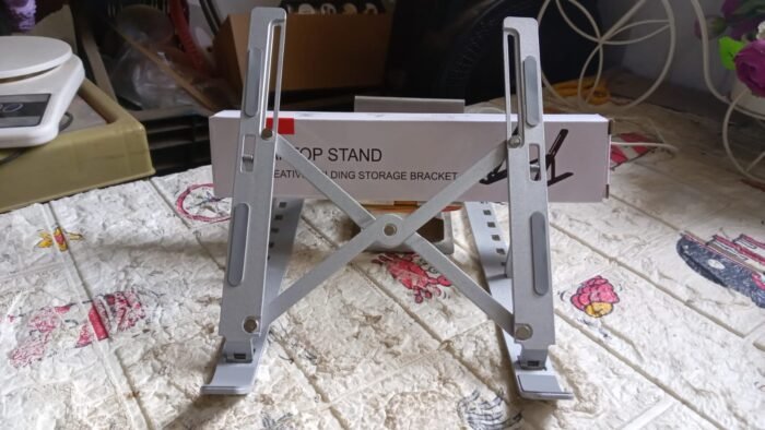 Laptop Stand for Desk | Metal Portable Laptop Stand,  with 6 Adjustable Angles | Laptop Riser,  Phone,  and Tablet Stand | Compatible for All Laptop - Image 8