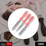 MULTI-FUNCTION STAINLESS STEEL CAKE ICING SPATULA FLAT ANGULAR TRIANGLE PALLET KNIFE SET - Image 2