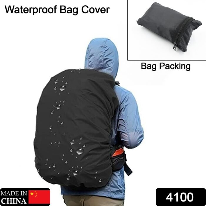 Heavy Waterproof Nylon Rain Cover/Dust Cover - Elastic Adjustable for Laptop Bags and Backpacks,  School Bag Waterproof Cover,  Dust Proof,  Backpack,  Laptop Bag Cover (1Pc) - Image 2