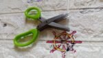MULTIFUNCTION VEGETABLE STAINLESS STEEL HERBS SCISSOR WITH 5 BLADES - Image 7