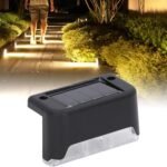 Solar Decorative Lights,  Waterproof Durable Garden Atmosphere Lights Stair Lights Railing Lights Step Steps Lights for Outdoor Patio Courtyard Stair Step Fence Patio Stairs, Yard,  Garden Pathway ( 4 Pc Set) - Image 6