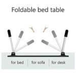 7858 FOLDABLE BED STUDY TABLE PORTABLE MULTIFUNCTION LAPTOP TABLE LAPDESK FOR CHILDREN BED FOLDABLE TABLE WORK OFFICE HOME WITH TABLET SLOT & CUP HOLDER