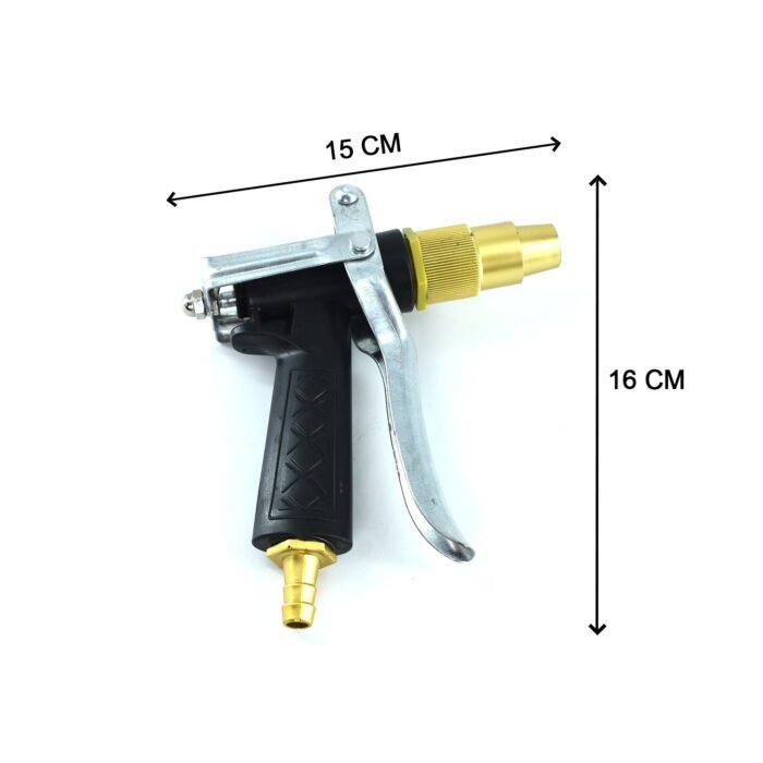 Durable Gold Color Trigger Hose Nozzle Water Lever Spray - Image 1